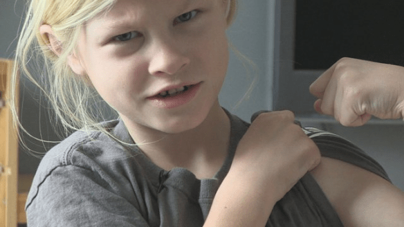 Still from "Girl Power" directed by Angela Alford & Aggie Alford.  See details under Film: shorts.